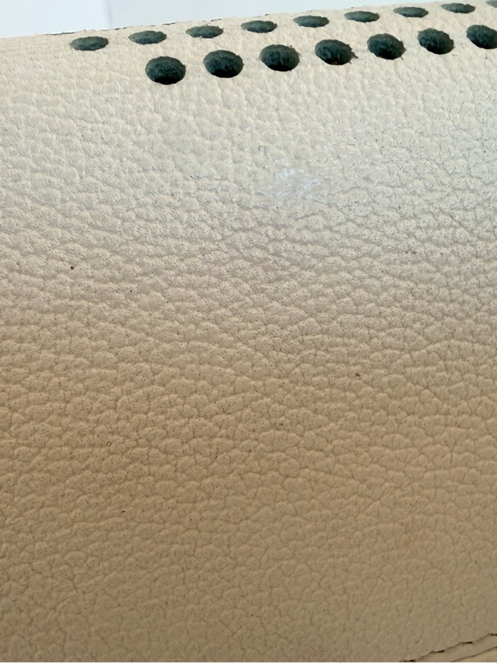 Dior Women’s White Perforated Tote Bag with Blue Interior - Picture 8 of 11